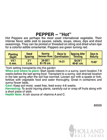 Pepper Habanero - 75553